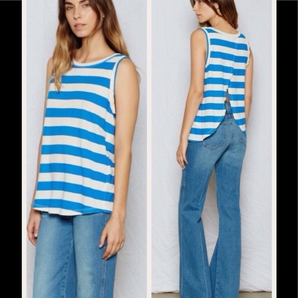 💕CURRENT/ELLIOTT💕 The Cross Back Muscle Tee